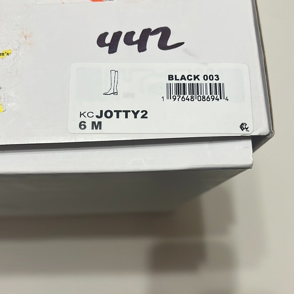 Jotty Womens Faux Leather Zipper Over-the-Knee Boots. Lightly Worn Once